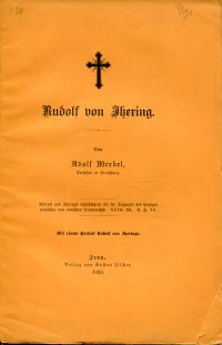 Merkel, Rudolf von Ihering. (Umschlag)