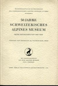 Rytz, 50 Jahre Schweizerisches Alpines Museum. (Umschlag)