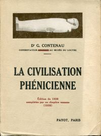 Contenau, La civilisation phénicienne. (Umschlag)