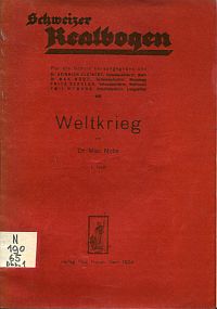 Nobs, Weltkrieg. (Umschlag)