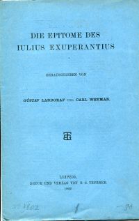 Exuperantius, Die Epitome des Iulius Exuperantius. (Umschlag)