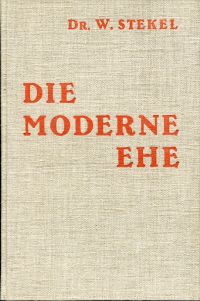 Stekel, Die moderne Ehe. (Umschlag)