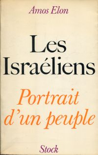Elon, Les Israéliens , portrait d'un peuple. (Umschlag)