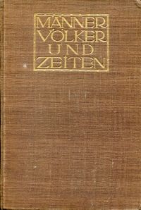 Wirth, Männer, Völker und Zeiten. (Umschlag)