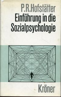 Hofstätter, Einführung in die Sozialpsychologie. (Umschlag)