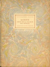 Fatio, Genève, siège de la Société des nations. (Umschlag)