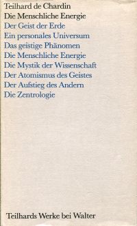 Teilhard de Chardin, Die menschliche Energie. (Umschlag)