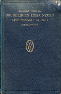 Eucken, Grundlinien einer neuen Lebensanschauung. (Umschlag)