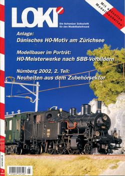 LOKI. Das Schweizer Magazin für Eisenbahn- und Modellbahnfreunde, 3 (2002) (Umschlag)