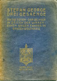 George, Drei Gesänge. (Umschlag)