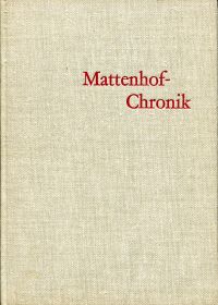 Brechbühl, Mattenhof-Chronik. (Umschlag)