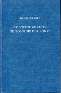 Frey, Bausteine zu einer Philosophie der Kunst (Umschlag)