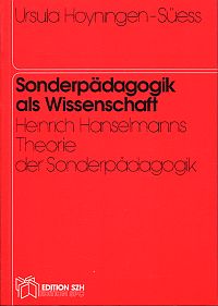 Hoyningen-Süess, Sonderpädagogik als Wissenschaft. (Umschlag)