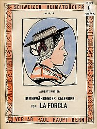 Sautier, Immerwährender Kalender von La Forcla. (Umschlag)