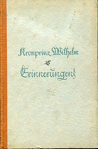 Wilhelm von Preussen, Erinnerungen. (Umschlag)