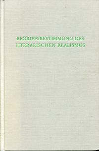 Brinkmann, Begriffsbestimmung des literarischen Realismus. (Umschlag)