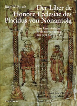 Busch, Der  Liber de honore ecclesiae des Placidus von Nonantola. (Einband)