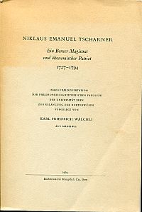 Wälchli, Niklaus Emanuel Tscharner. (Umschlag)