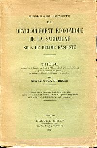 FaaÌ€ di Bruno, Quelques aspects du développement économique de la Sardaigne sou (Umschlag)