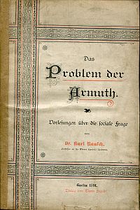 Rausch, Das Problem der Armuth. (Umschlag)