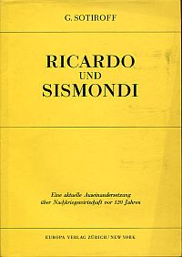 Sotiroff, Ricardo und Sismondi. (Umschlag)