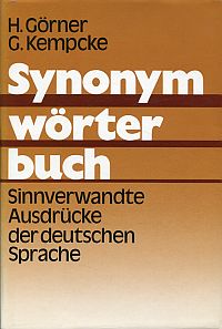 Synonymwörterbuch. (Umschlag)