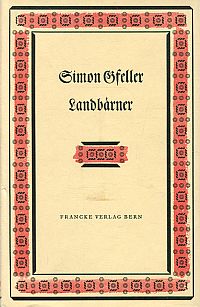 Gfeller, Landbärner. (Umschlag)