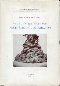 Schaub-Koch, Valeurs de rappels d'esthétique comparative. (Umschlag)