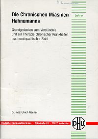 Fischer, Die chronischen Miasmen Hahnemanns. (Umschlag)