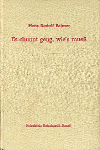 Balmer, Es chunnt geng, wie's muess. (Umschlag)