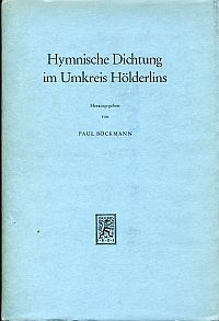 Hymnische Dichtung im Umkreis Hölderlins. (Umschlag)