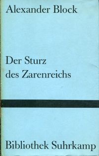 Block, Der Sturz des Zarenreichs. (Umschlag)