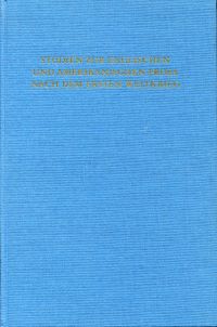 Studien zur englischen und amerikanischen Prosa nach dem Ersten Weltkrieg. (Umschlag)