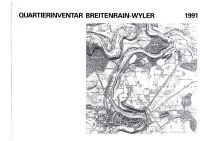 Derendinger, Quartierinventar Breitenrain-Wyler 1991. (Umschlag)