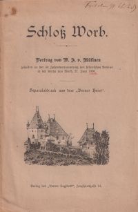 Mülinen, Schloss Worb. (Umschlag)