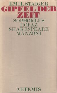 Staiger, Gipfel der Zeit. (Umschlag)