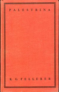 Fellerer, Palestrina. (Umschlag)