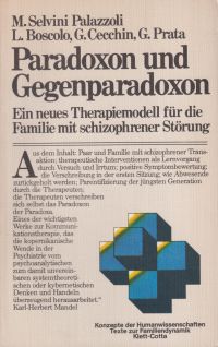 Selvini Palazzoli, Paradoxon und Gegenparadoxon. (Umschlag)