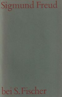 Sigmund Freud bei S. Fischer. (Umschlag)