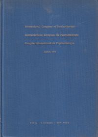 Boss, International Congress of Psychotherapy. Internationaler Kongress für Psyc (Umschlag)