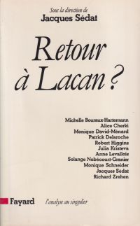 Sedat, Retour à Lacan? (Umschlag)