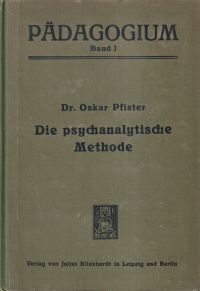 Pfister, Die psychanalytische Methode. (Umschlag)