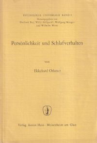 Othmer, Persönlichkeit und Schlafverhalten (Umschlag)