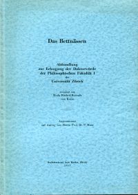 Rashed-Barrada, Das Bettnässen. (Umschlag)
