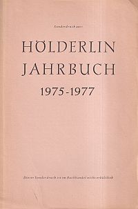 Böschenstein-Schäfer, Die Sprache des Zeichens in Hölderlins hymnischen Fragment (Umschlag)