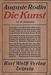Rodin, Die Kunst. (Umschlag)
