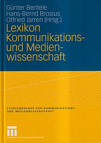 Lexikon Kommunikations- und Medienwissenschaft. (Umschlag)
