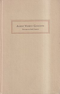 Verwey, 12 Gedichte. (Umschlag)