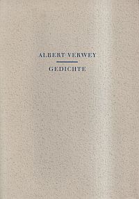 Verwey, Ausgewählte Gedichte. (Umschlag)