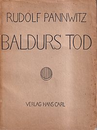 Pannwitz, Baldurs Tod. (Umschlag)